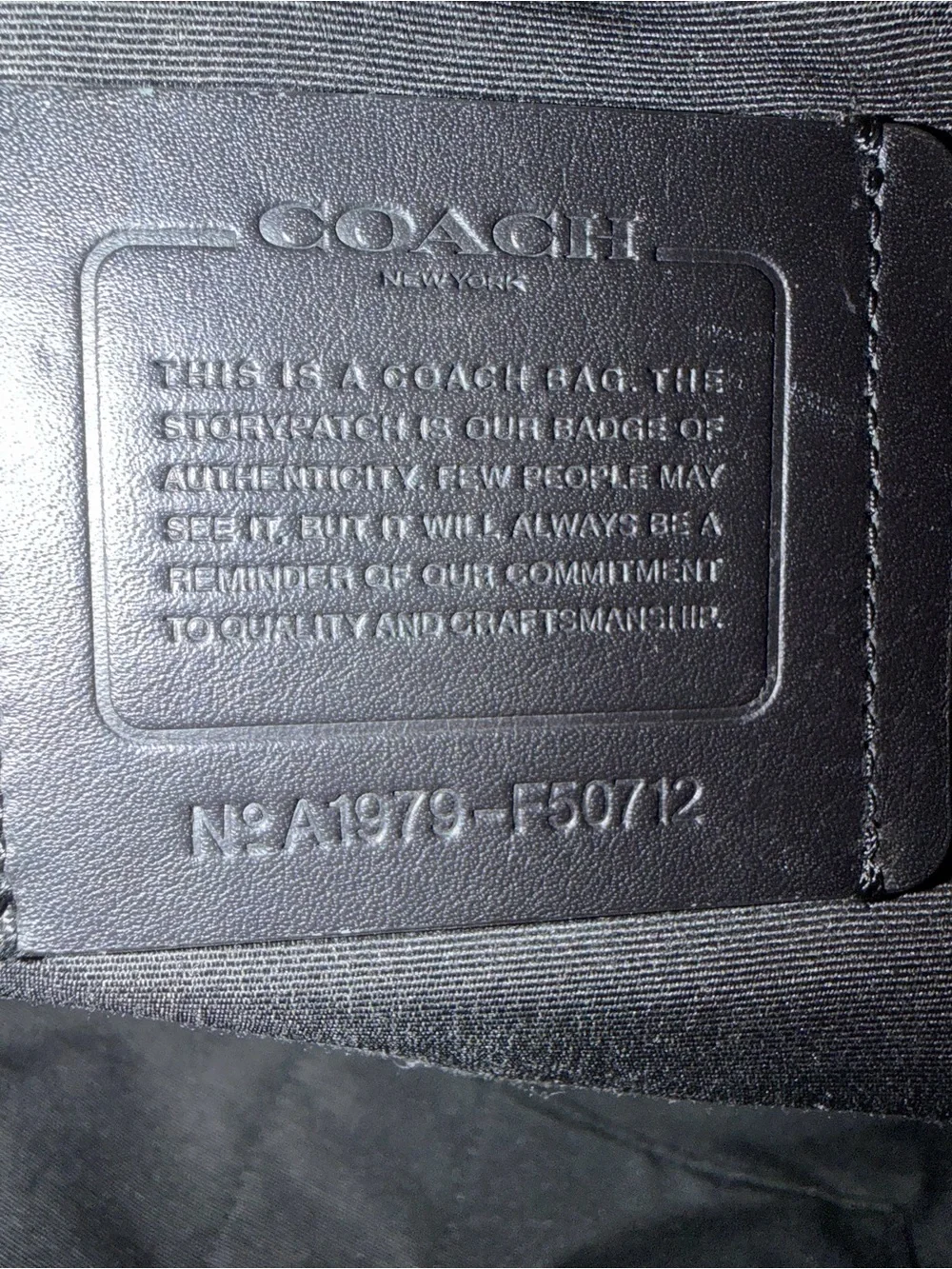 Coach premium black